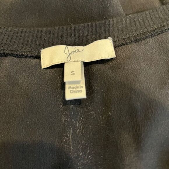 Joie Alicia Silk Racerback Pocket Tank Ribbed Edge Black Size Small - Picture 5 of 9